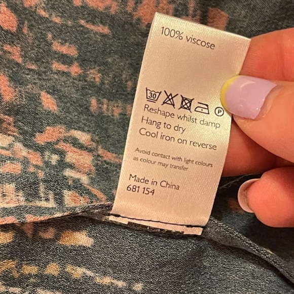 Kin John Lewis multicoloured loose dress size 16 - Picture 9 of 10